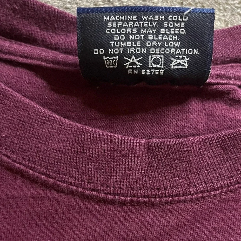 Vintage Jansport Virginia Tech Long Sleeve Shirt Mens Large Maroon VT Hokies